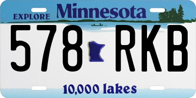 MN license plate 578RKB