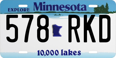 MN license plate 578RKD