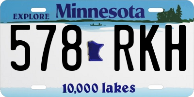 MN license plate 578RKH
