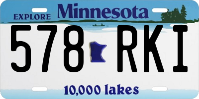MN license plate 578RKI