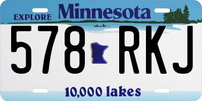 MN license plate 578RKJ