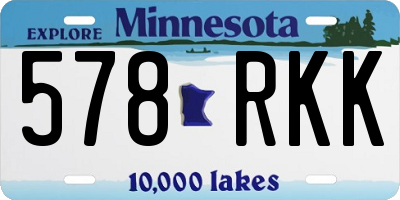 MN license plate 578RKK