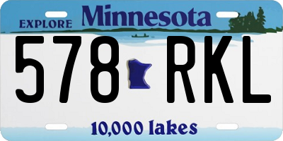 MN license plate 578RKL