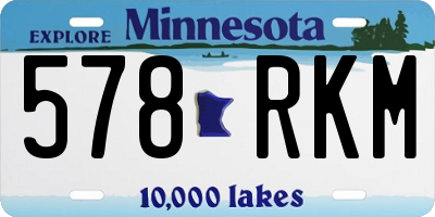 MN license plate 578RKM