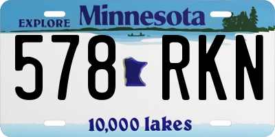 MN license plate 578RKN