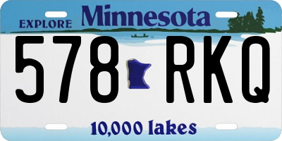 MN license plate 578RKQ