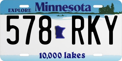 MN license plate 578RKY