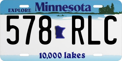MN license plate 578RLC