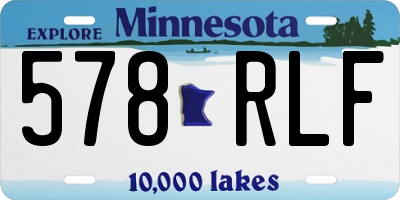 MN license plate 578RLF