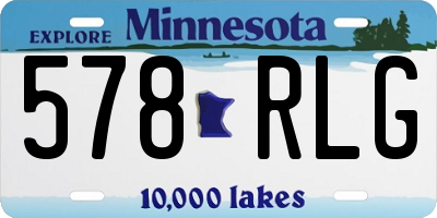 MN license plate 578RLG