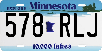 MN license plate 578RLJ