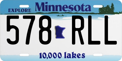 MN license plate 578RLL