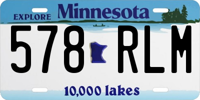 MN license plate 578RLM