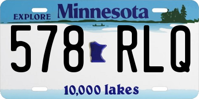 MN license plate 578RLQ