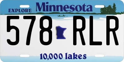 MN license plate 578RLR