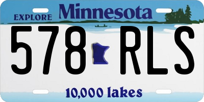 MN license plate 578RLS