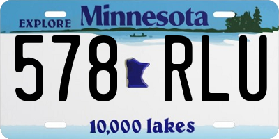 MN license plate 578RLU