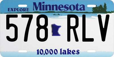MN license plate 578RLV