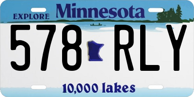 MN license plate 578RLY