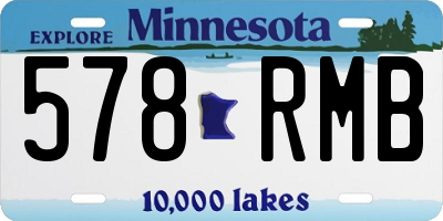 MN license plate 578RMB