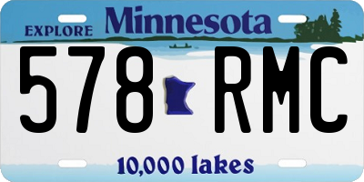 MN license plate 578RMC