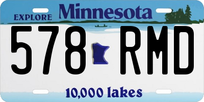 MN license plate 578RMD