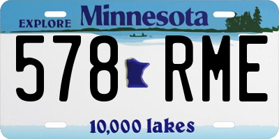 MN license plate 578RME