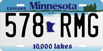 MN license plate 578RMG