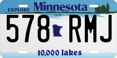 MN license plate 578RMJ