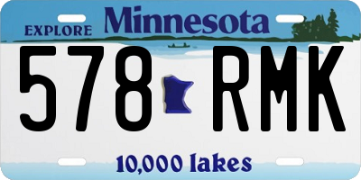 MN license plate 578RMK