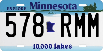 MN license plate 578RMM