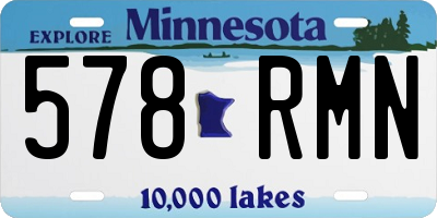 MN license plate 578RMN