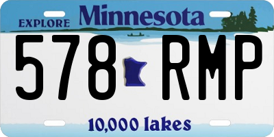 MN license plate 578RMP