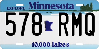 MN license plate 578RMQ