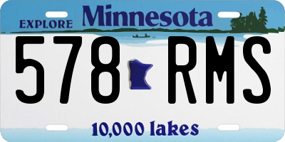 MN license plate 578RMS
