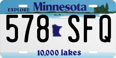 MN license plate 578SFQ