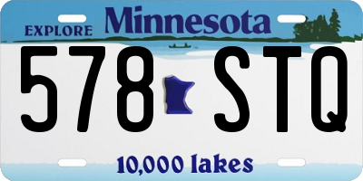 MN license plate 578STQ