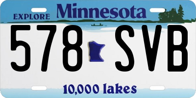 MN license plate 578SVB