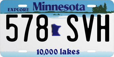 MN license plate 578SVH