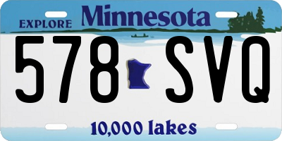 MN license plate 578SVQ
