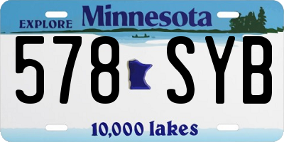 MN license plate 578SYB