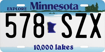 MN license plate 578SZX