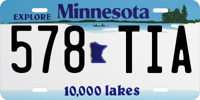 MN license plate 578TIA