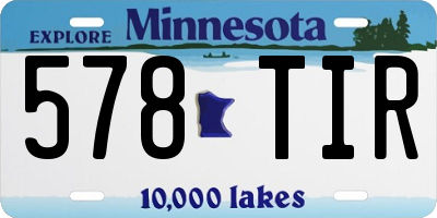 MN license plate 578TIR