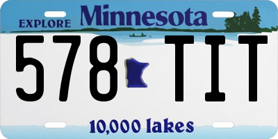 MN license plate 578TIT