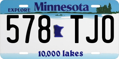 MN license plate 578TJO