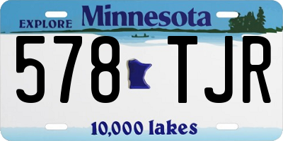 MN license plate 578TJR
