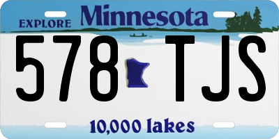 MN license plate 578TJS