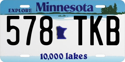 MN license plate 578TKB