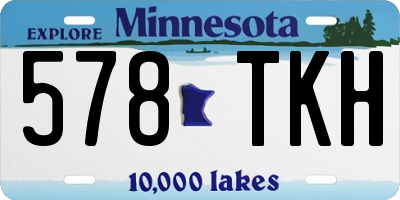 MN license plate 578TKH